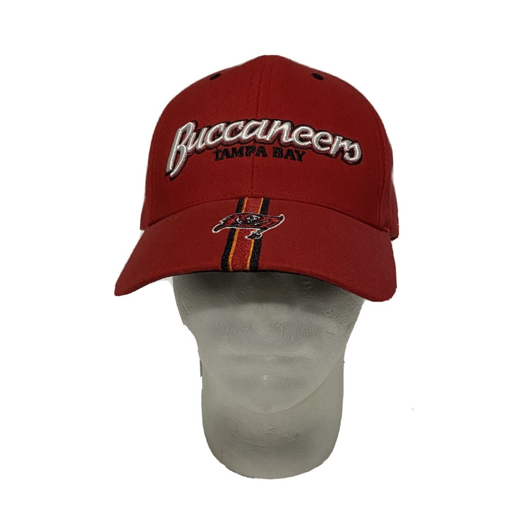 Tampa Bay Buccaneers Hat Cap Twins Enterprise Adjustable Strap Red Acrylic Wool